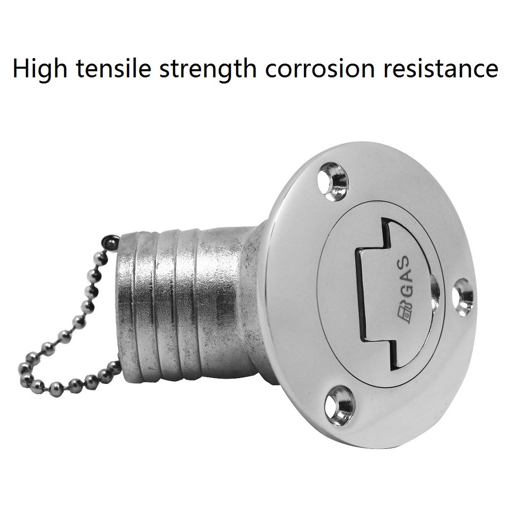 45 Degree 38mm Stainless Steel 316 Deck Filler GAS DIESEL FUEL WASTE WATER High Mirror Polishing Marine Boat Deck Fill Filler