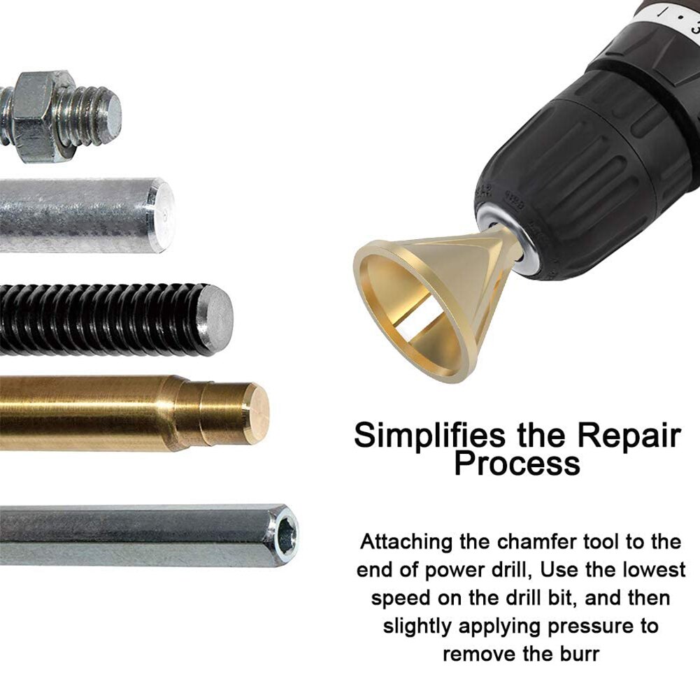 Hex Handle HSS Deburring External Chamfer Tool Stainless Steel Remove Burr Tools for Metal Drilling Tools