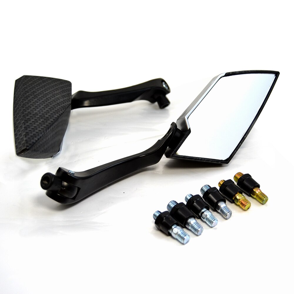 Espejo retrovisor para motocicleta JAER 2X, espejo retrovisor Para Bicicleta electrónica, espejo retrovisor trasero 8mm 10mm para Kawasaki ER6F ER6N Z750 Z1000 Z800 Z900