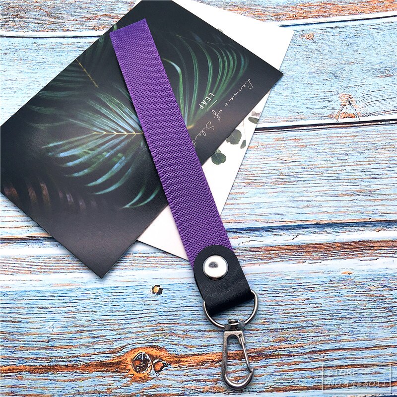 10pcs/lot Short Colorful Hand Wrist Lanyard neck Strap For Mp3 4 USB Flash Drive Keychain ID Badge Holder Mobile Phone Lanyard