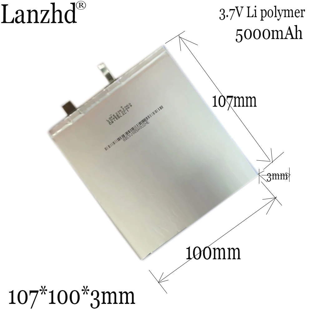 1-10 szt. Bateria litowo-polimerowa 3,7 V 5000 mAh 30100107 30100105 32100106 Do tabletu mobilnego vi8 power DIY 27103107