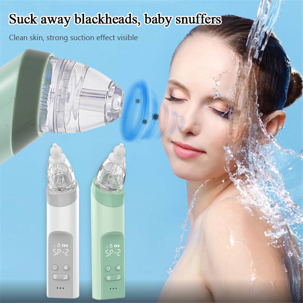 Kid Baby Nasal Aspirator Electric Nose Cleaner Baby Sucker Cleaner Sniffling Adult Blackhead Remover Equipment Safe Hygienic