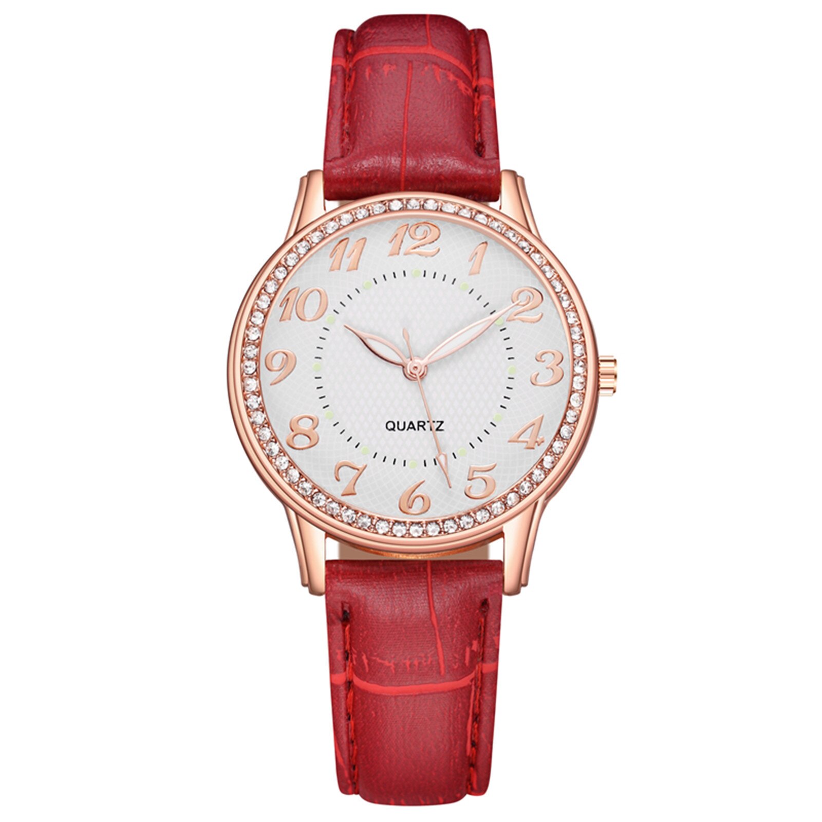 Lichtgevende Horloge Dames Horloge Quartz Horloge Lichtgevende Dames Pols Horloges Vrouwen Lederen Band Armband Horloge Voor Vrouwelijke: E