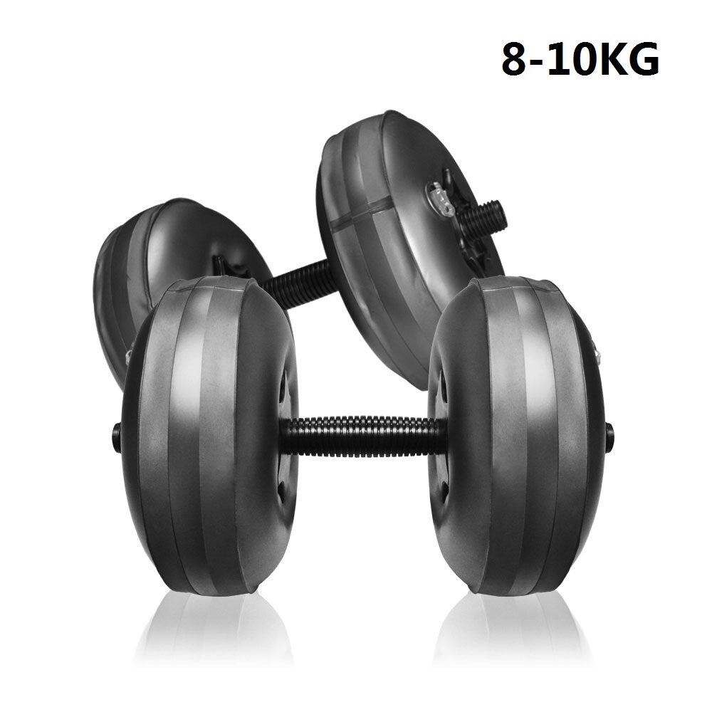 Haltères réglables remplis d&#39;eau, équipement de Fitness et d&#39;entraînement musculaire: Black