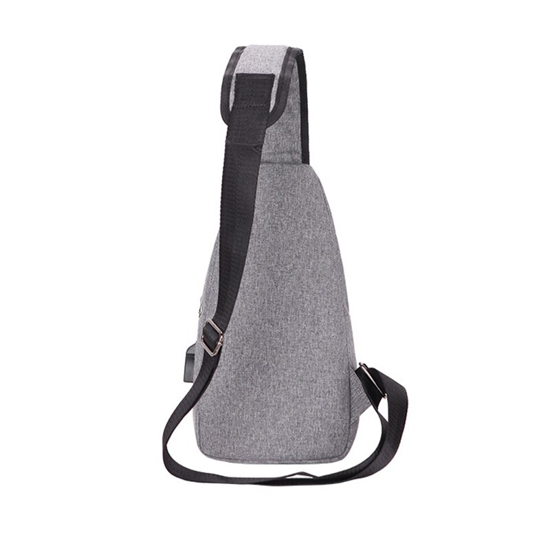 UOSC Anti Theft Chest Bag Men School Summer Short Trip Male Shoulder Bags USB Charging Crossbody Bags Messengers Bag