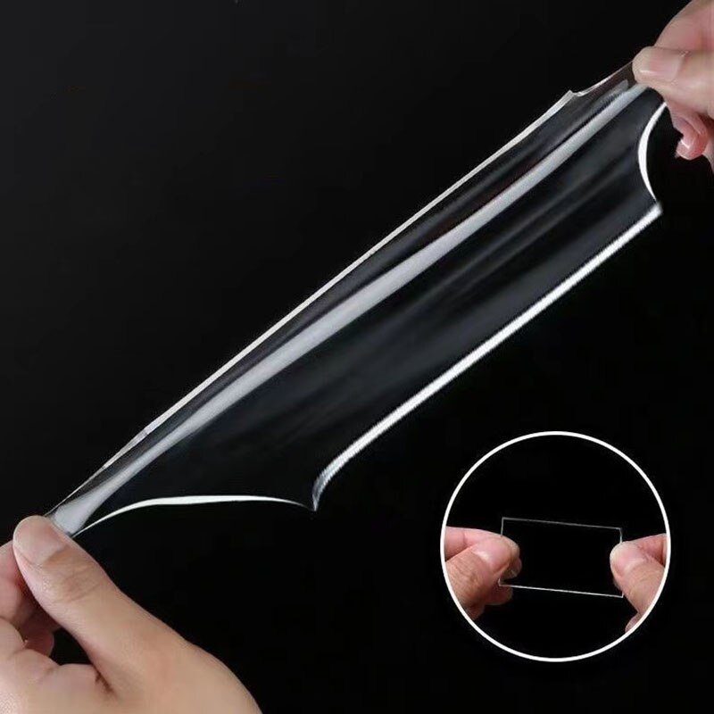 5 3 10m Reusable Double-sided Self-adhesive Tape Nano Movable Washable Powerful Paste Transparent Glue Bathroom Car Versatile U