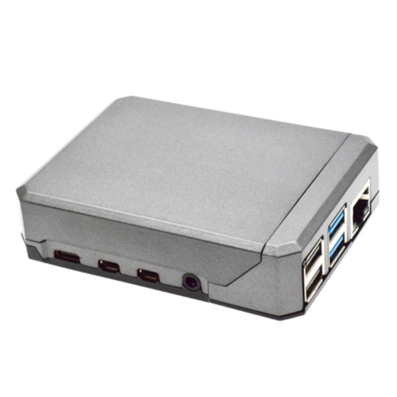 Suitable for Raspberry Pi 4B Aluminum Alloy Case Pive Heat Dissipation Metal Argon NEO CASE Sliding netic: Default Title
