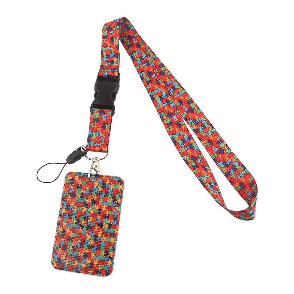 CB895 Starry Sky Rainbow Lanyard Detachable Multifunction Strap ID Card Key Ring Holder DIY Cell Phone Lanyard Strap: 23