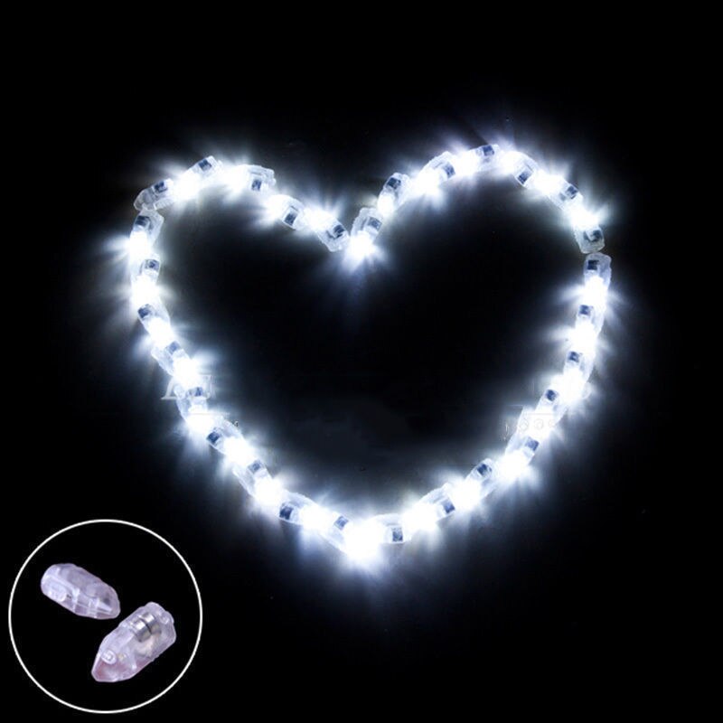 50 stk/mye mini liten ledet ballongblitslampe papirlykt til jul bryllupsfest dekor lys bz