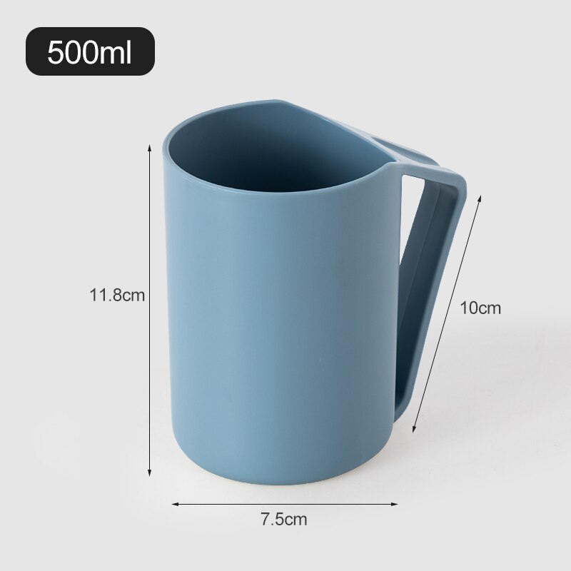 Bathroom Simple Plastic Toothbrush Cup Travel Portable Mouthwash Cup Brush Teeth Cups Home Garden Bathroom Accessories: Blue