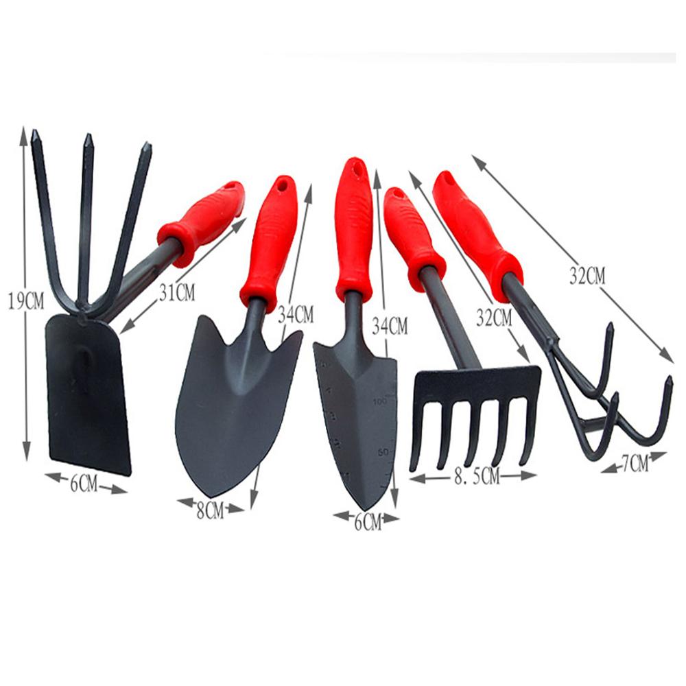 Tuin Gereedschap Kit Tuin Park Size Spade Schop Hark Schoffel Kleine Schoffel Hark Balkon Groente Planten Los Bodem Tuin Hand gereedschap.: WHITE