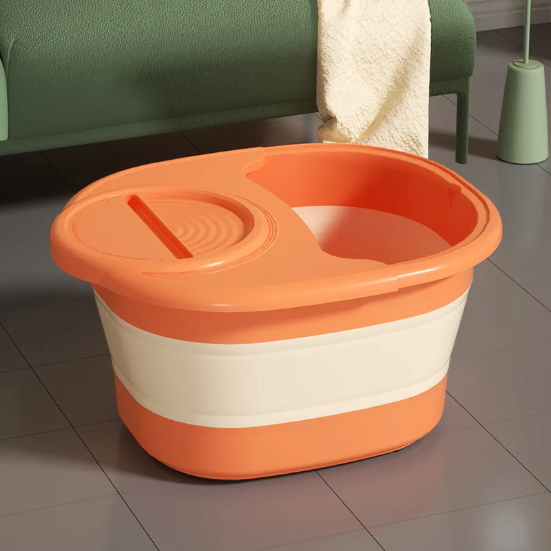 Voetenbad Emmer Massage Voetenwas Vrije tijd Gezondheid Emmer Opvouwbaar Thuis Kinderen Voetenbad Wastafel Draagbaar Soak Voetenbad Voetspa: Rood