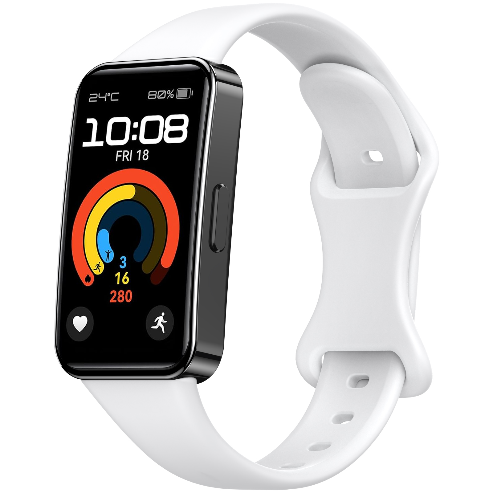 Blød Silikone Rem til Huawei Band 9 8 - Sport Åndbar Urrem Udskiftning Armbånd