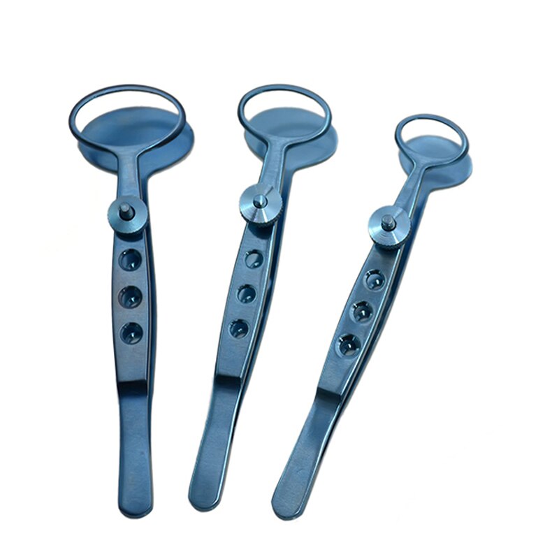 Pinzas para párpados de acero inoxidable de tres tamaños, tamaño S, M, L, chalazion, calazion, cyst, clip, herramientas para los párpados, herramientas de maquillaje, acce