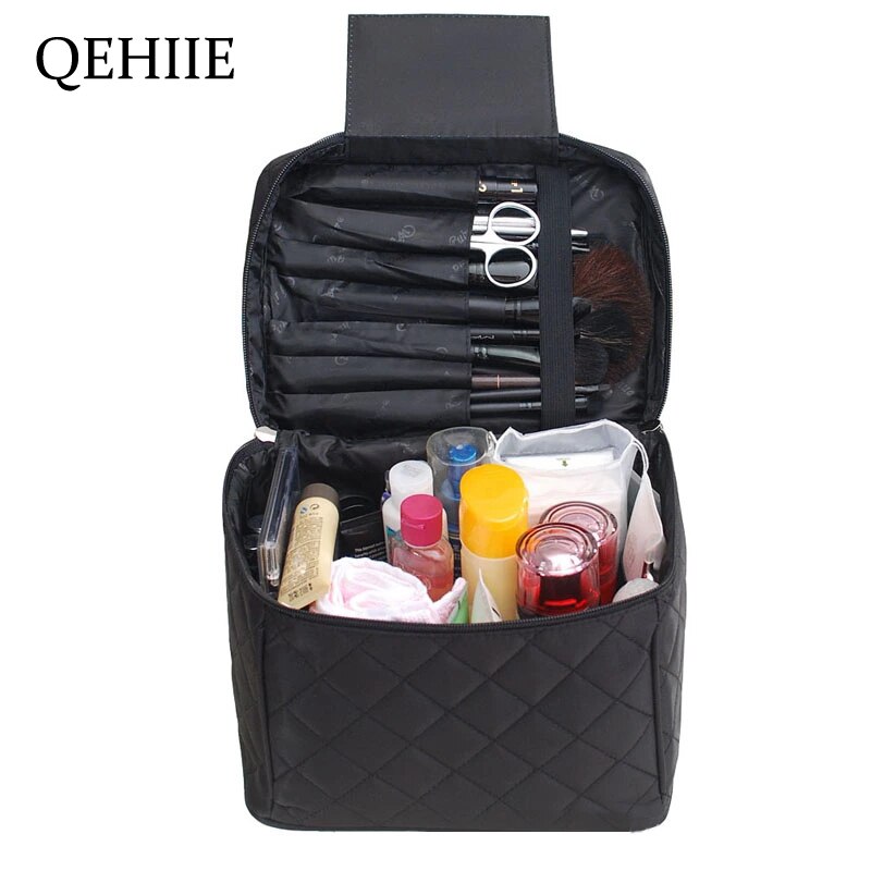 neceser Bolsa de cosméticos para mujer bolsa de maquillaje de alta capacidad impermeable de alta estuche maquillaje plegable organizador de viaje bolsa de maquillaje bolsa de belleza neceser mujer
