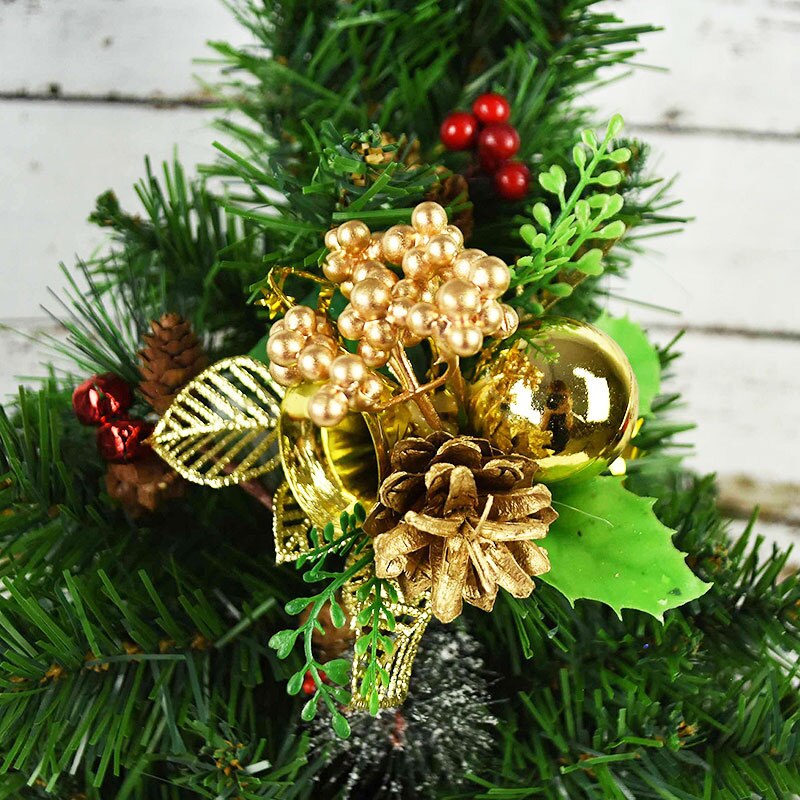 1 stk guld sølv kunstige blomster juletræ gren perle støvdrager bær gren til julepynt gør-det-selv bryllup indretning