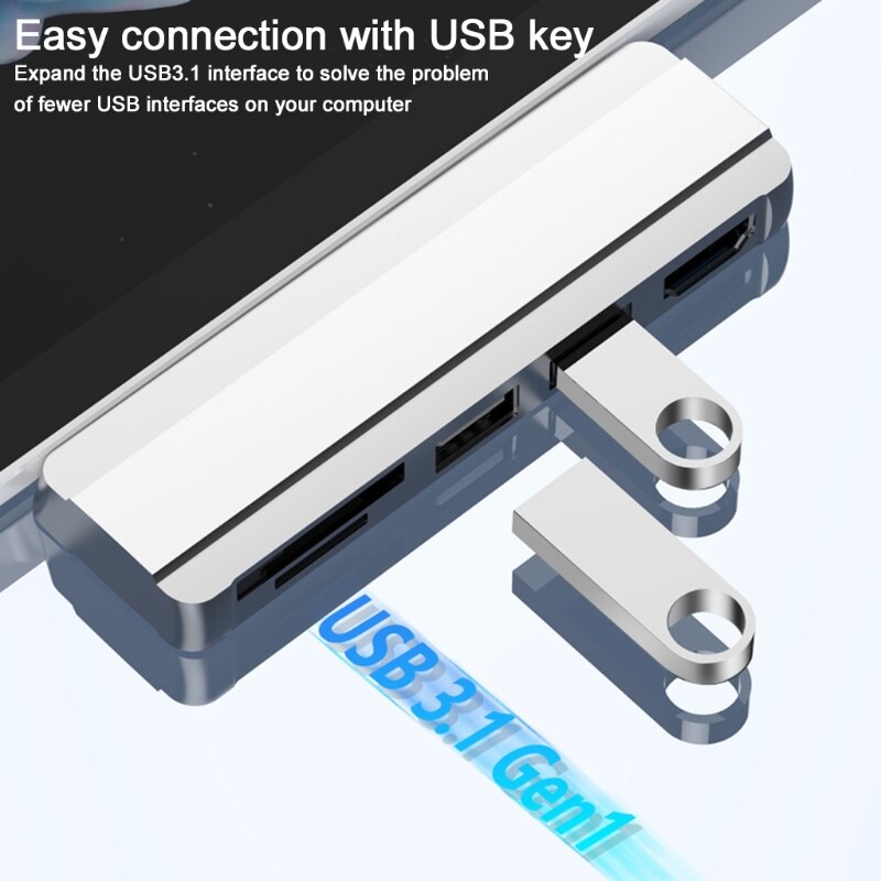 5 in1 Hub for Surface Pro3/4/5 Multifunctional Docking Station to HDMI-compatible USB3.0 TF SD Reader Expansion Adapter