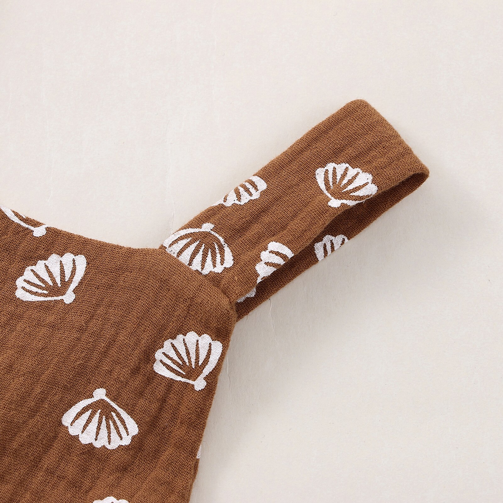 2022 0-18m verão bebê macacão bonito escudo impressão sem mangas sem costas ajustável cinta infantil menino menina playsuit algodão linho topo