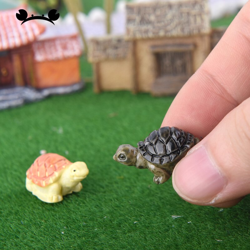 5pcs Sea Turtle Model Resin Figurines Fairy Garden Miniatures Fish Tank Acessories DIY Terrarium Landscape Decoration Artificial