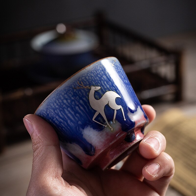 Kung fu tekopp enkelt keramisk tekopp te kopp mester kopp enkelt kopp personlig grov keramikk antikk tekanne tekopper