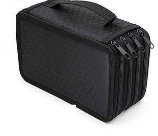 Trousse à crayons super grande 72 pièces porte-crayons tissu fournitures scolaires papeterie boîte scolaire trousse à crayons sac à crayons: Noir