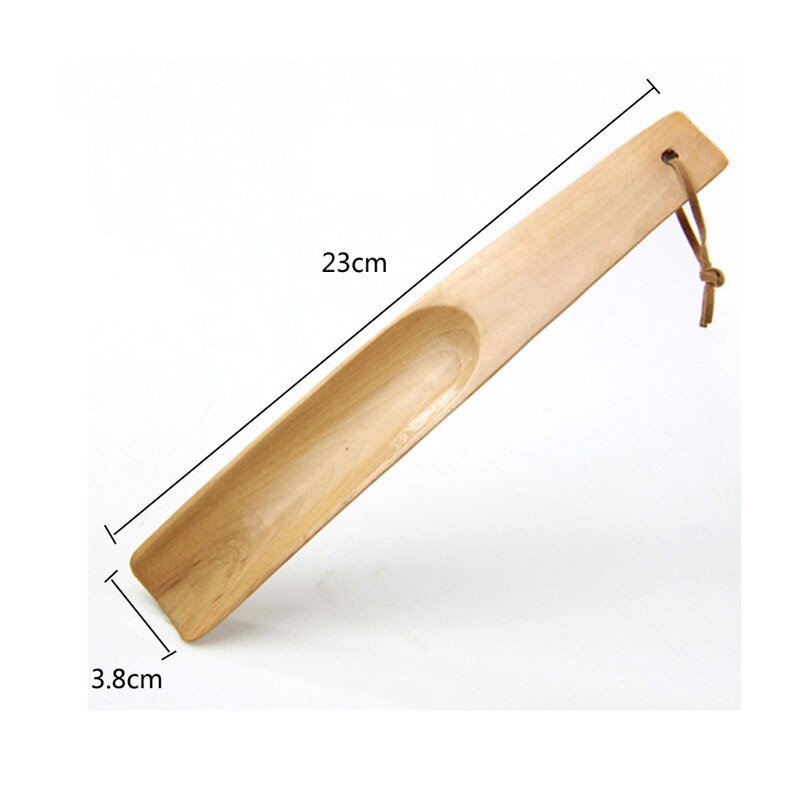 1Pc Unisex Houten Hoorn Lepel Vorm Schoenlepel Flexibele 23Cm 38Cm Lange Handvat Schoen Hoorns Schoen Lifter Lui schoen Dragen Gereedschap