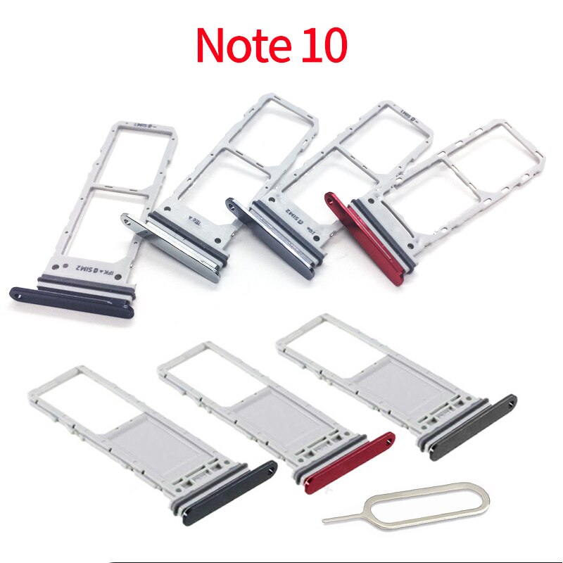 Per Samsung Galaxy Note 10 N970 N970F Slot Per SIM Card Supporto Del Vassoio di Slot Parte di Ricambio