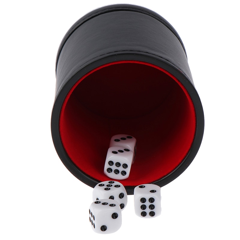 Comércio exterior plutônio flanela de couro mudo copo de dados barra ktv entretenimento dice cup fontes do jogo