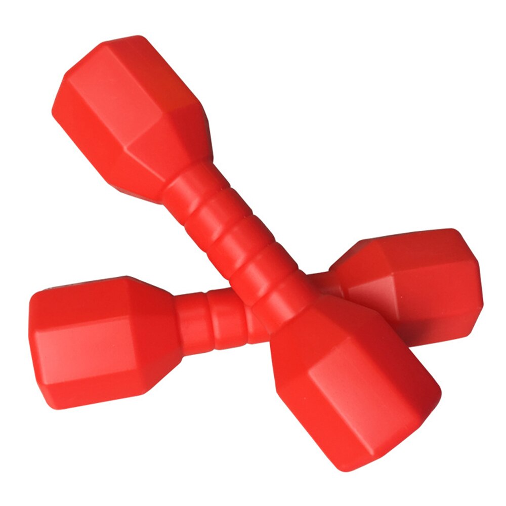 1 paar fitnessapparatuur voor de vroege educatie, kleuterschool, gym, thuis, dans, rekwisieten, halters, handgewichten, sportschool: Rood