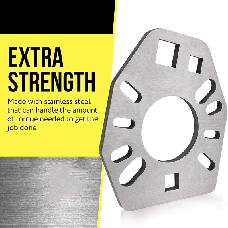 Stainless Steel Pinion Yoke Wrench Tool - Extra Strength Puller for Loosening Pinion Flange and Nuts -Extra 1/2Inch Hole