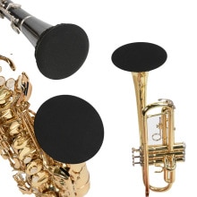 Clarinete de trompeta negro suave, tapón higiénico a prueba de polvo, reducción de ruido, funda para campana, accesorio para instrumento de saxofón