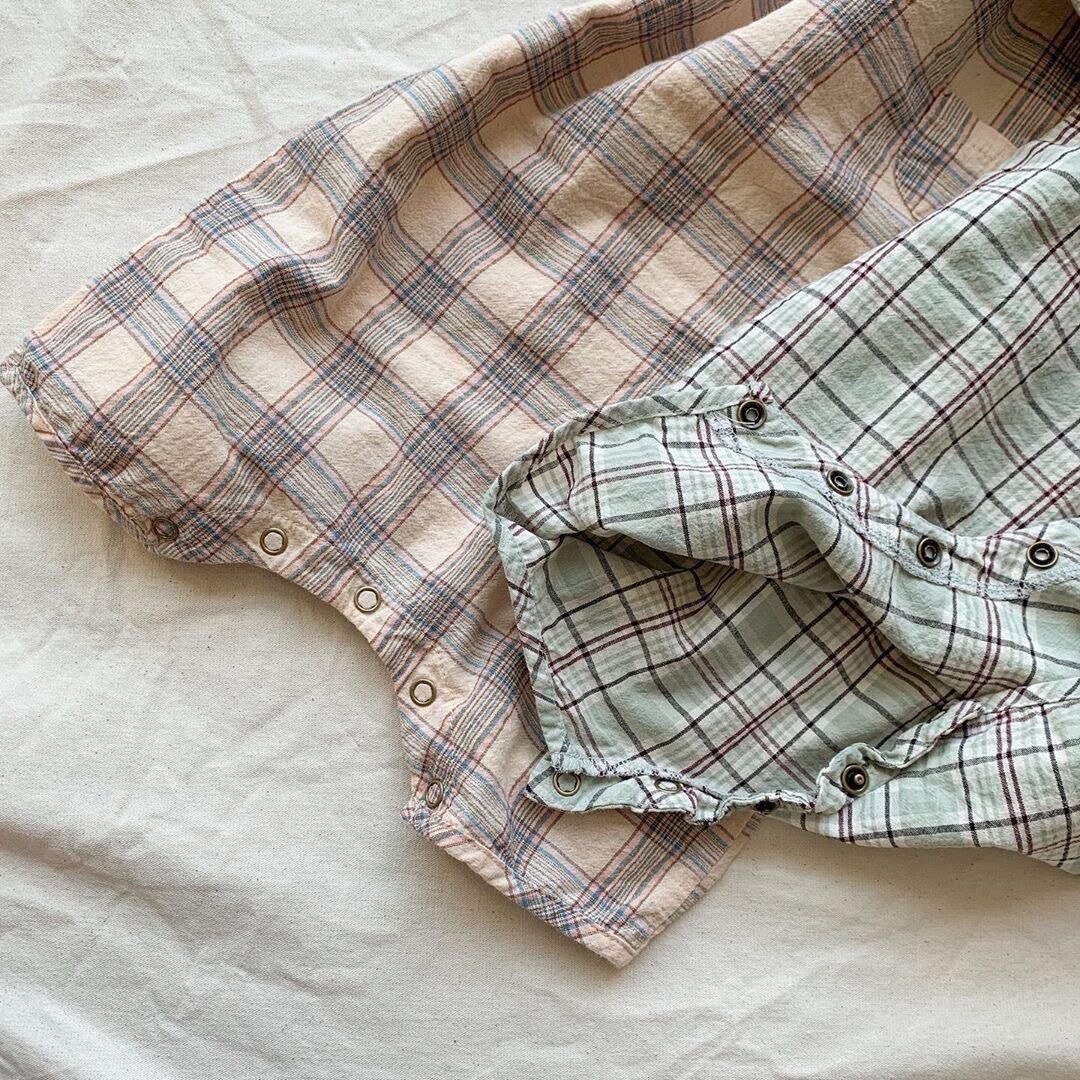 Lente Baby Romper Jongens Plaid Jumpsuits Zoete Meisjes Romper Baby Outfit Baby Kleding