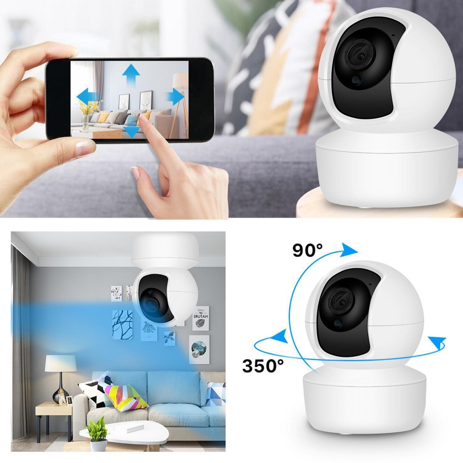 Smart Home Network Camera Wireless Indoor WiFi Camera Home Monitor Camera