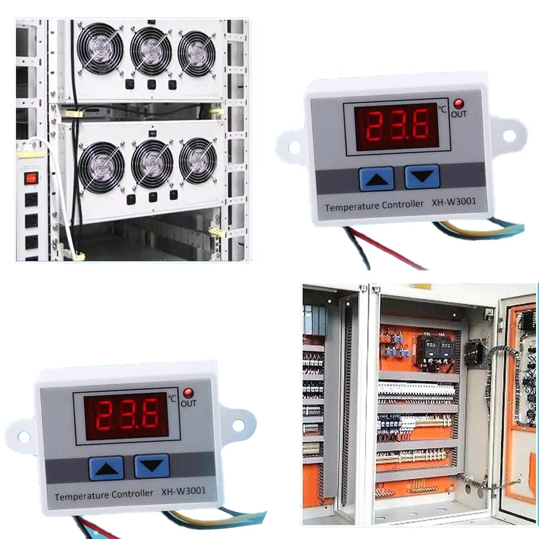 Digital Temperature Controller Thermostat for Aquarium Incubator Water Heater Temp Regulator Thermal Control 12V/ 24V/ 220V