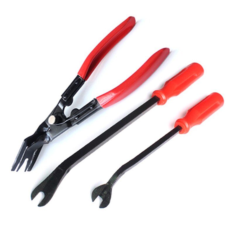 Car Trim Removal Tools Kit Car Panel Door Audio Trim Removal Tool Kit Auto Clip Pliers Fastener Remover Tool Set Car Decoration: 3PCS