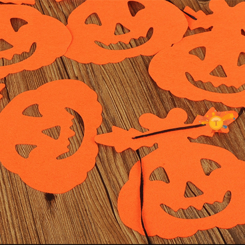 Paper Chain Garland Party Banner Event Decorations Pumpkin Bat Ghost Spider Skull Shape Halloween Banners Decor Garland