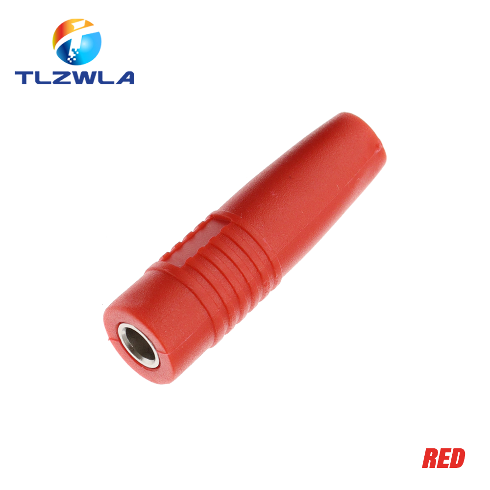 Connecteur à souder en laiton, fiche banane femelle isolée de 4mm, 5 pièces