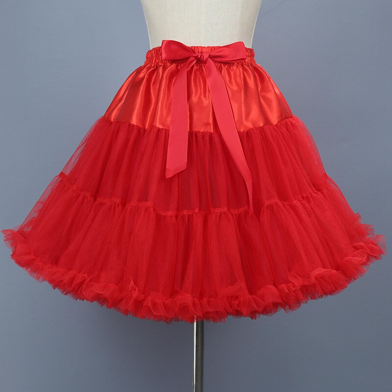 White Black Lolita dress skirt Petticoats 2022 Jupon lolita petticoat underskirt Falda Cerceau mariage: Red