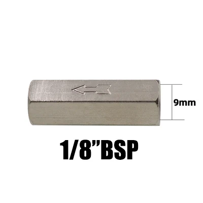 Pneumatisches messing-rückschlagventil mit vollem durchgang, einwegventil ohne rückschlag für luftkompressoren: Transparent