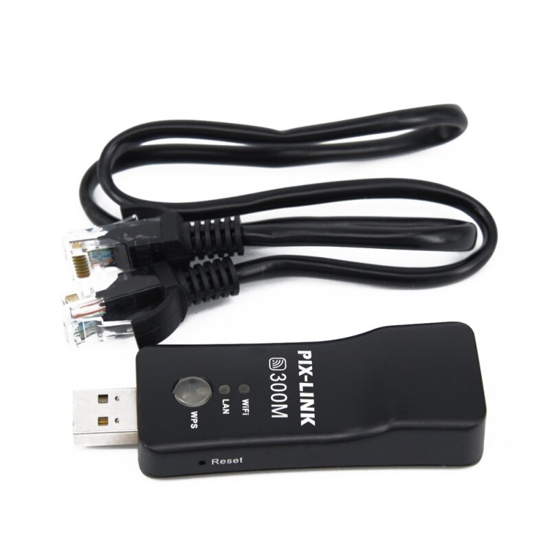 For Smart TV 300Mbps USB Wireless Lan Adapter WiFi Dongle Blu-Ray Player BDP-BX37 Pix-link Wifi Range Extender