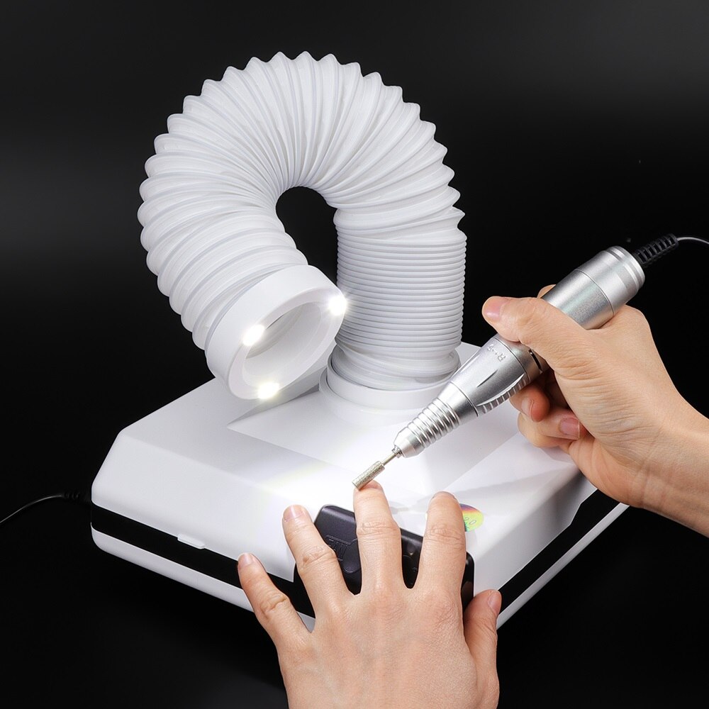 60W Starke Nagel Staub Kollektor Saug Staub Reiniger Versenkbare Ellenbogen Fan Staubsauger Nagel Manikübetreffend Staub Kollektor