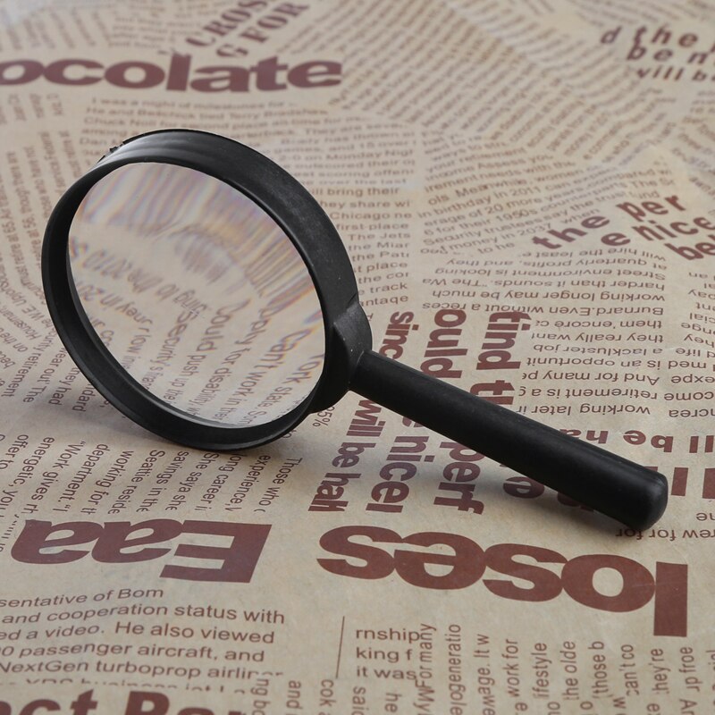 Magnifier 60mm Hand Held Reading 5X Magnifying Loupe Reading Glass Lens