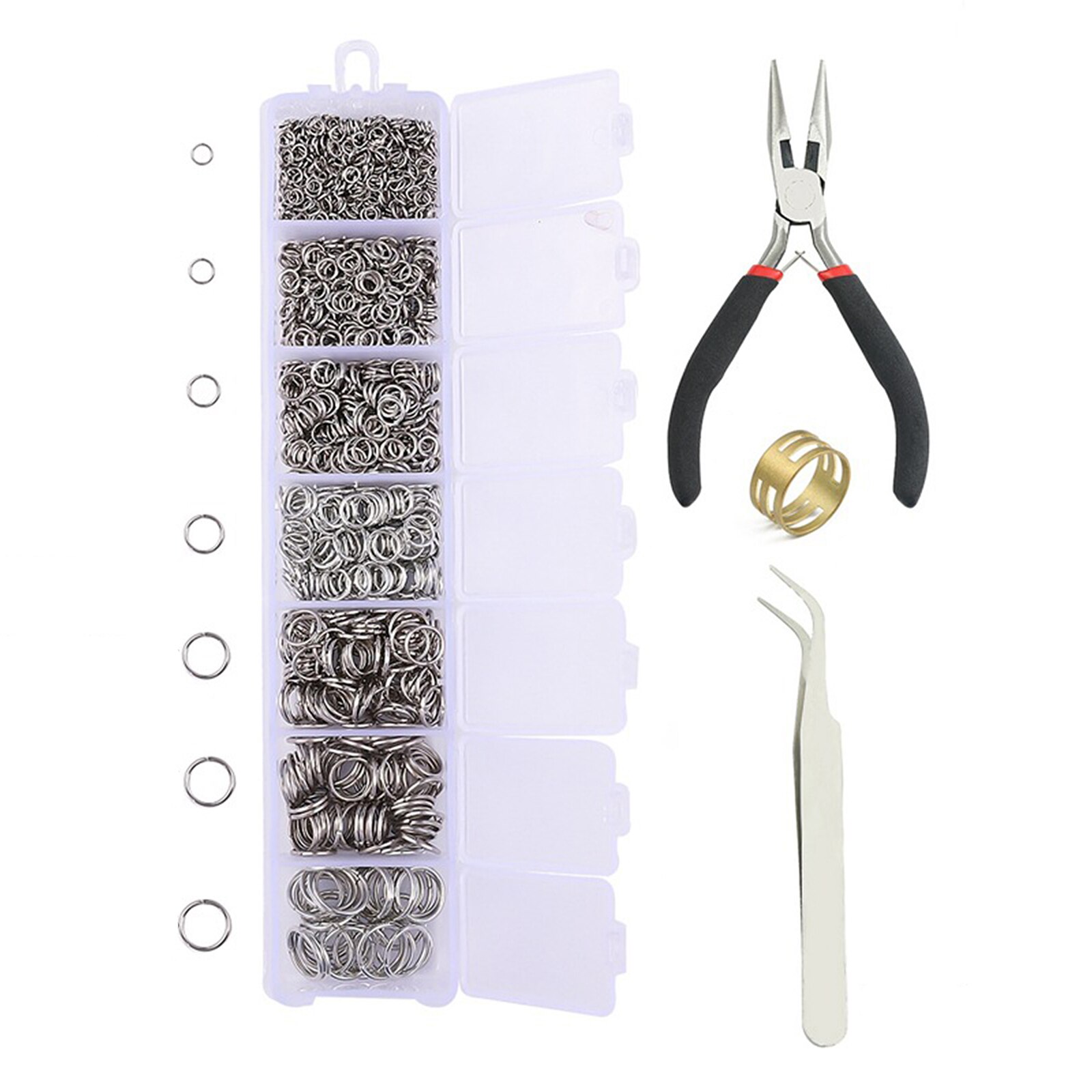kit per la creazione di gioielli accessori per orecchini fatti a mano fai-da-te pacchetto di materiali risultati di gioielli impostato di strumenti per la creazione di perline di gioielli portatili: B
