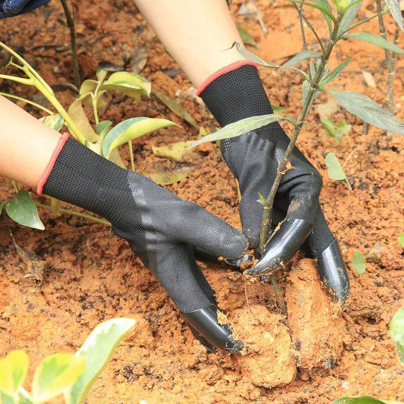 Tuinhandschoenen, waterdichte tuinhandschoenen met klauw voor het graven en planten, snel en gemakkelijk te graven en te planten, veilig voor het snoeien van rozen