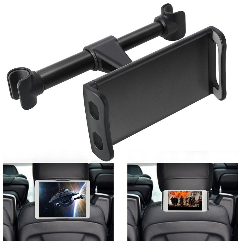 Soporte de teléfono para asiento trasero de coche, soporte rotar el de 360 grados, soporte de reposacabezas automático, soporte para Tablet, PC, iPad y Mini Pro