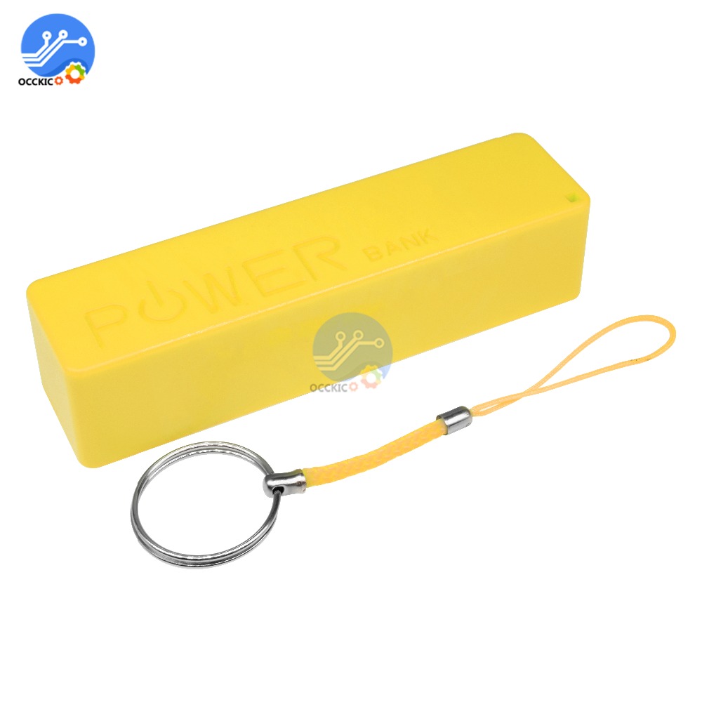 Caixa de armazenamento de bateria 18650 power bank caso caixa titular leva com 1 slots para detector de metais usb power soporte organizador celular