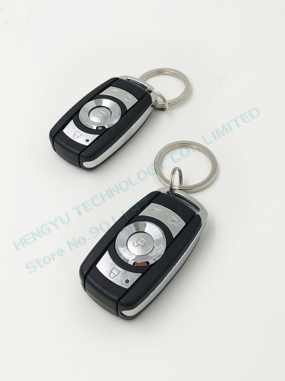 12V one way car alarm security system central door locking security key CA-1 2 remote control range:100 meter without siren