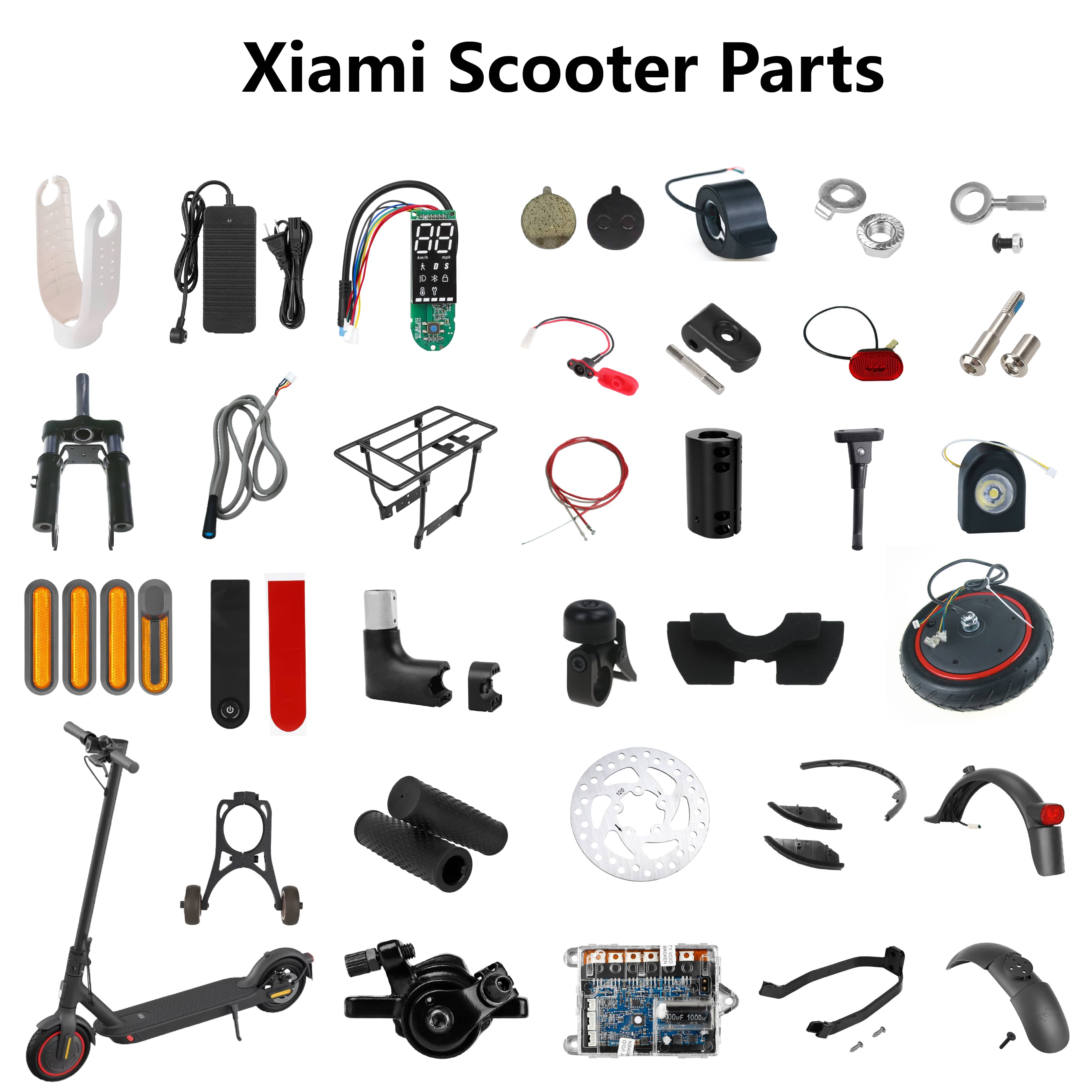 Guardabarros delantero y trasero para patinete eléctrico, piezas de repuesto para patinete Xiaomi M365 Pro Pro2 1S Mi3
