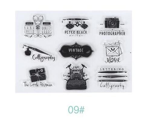 Transparent Silikon Mehrere Stile Dichtung Stempel Karte, Der 3d Stempel Transparent Stempel für Scrapbooking Klar Briefmarken: 9