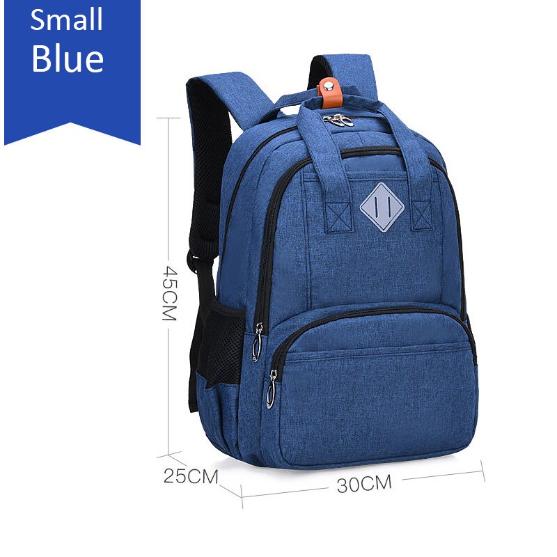 Mochila escolar para adolescentes, Kit de estuche de lápices para estudiantes universitarios, bolso escolar diario con caja de bolígrafos, Mochila de ocio para niños y niñas, 6384: Blue S